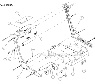 Page B Diagram and Parts List for CX-3 Kohler Engine MK Diamond Concrete Saw